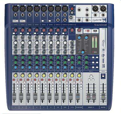  Signaturu 12 英國Soundcraft 帶效果器2編組調音臺